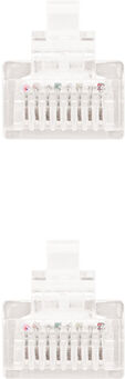 Cabo de Rede Nanocable RJ45 CAT.6 UTP AWG24 0.5 M Branco image number null