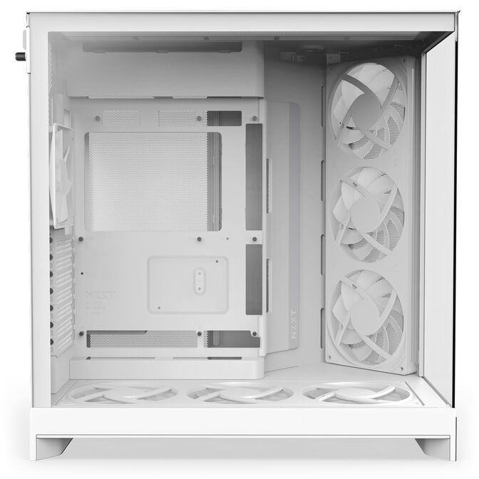 Caixa E-ATX NZXT H9 Flow RGB+ Branca (2025) Vidro Temperado image number 8