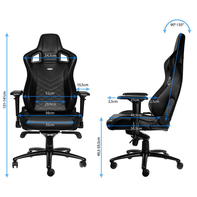 Cadeira noblechairs EPIC - Preto image number 5