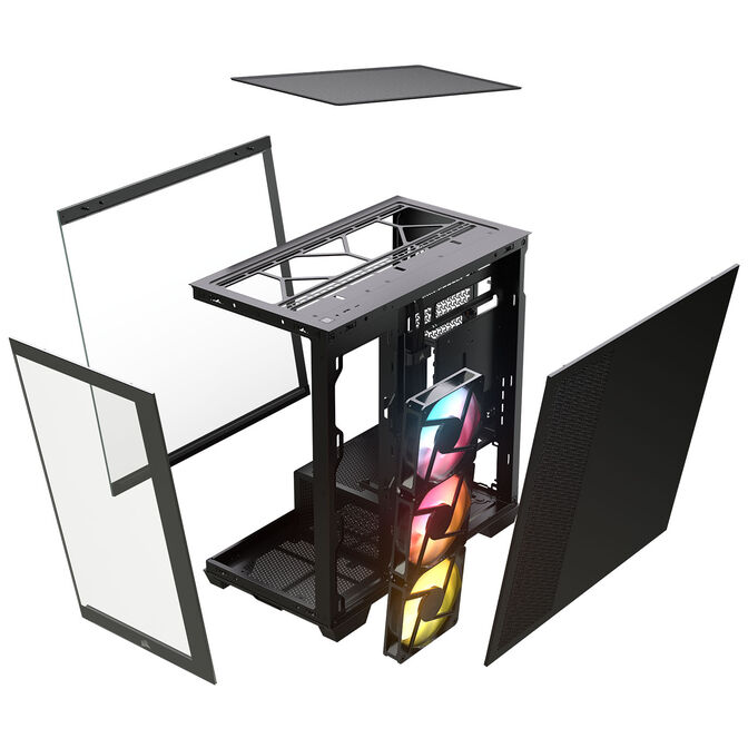 Caixa Micro-ATX Corsair 2800X RS-R ARGB Preta Vidro Temperado image number 13
