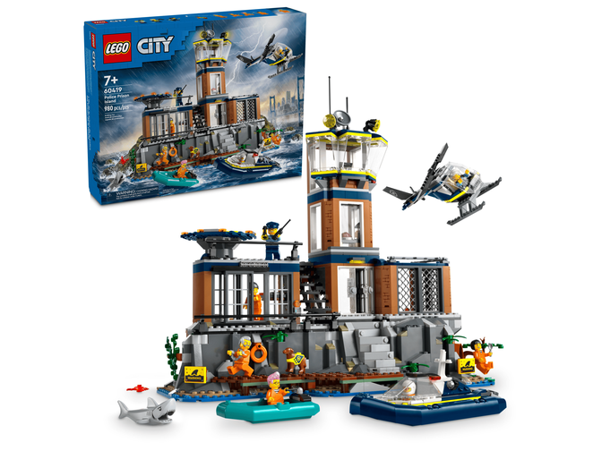 LEGO City: Ilha da Pris&atilde;o da Pol&iacute;cia, 980 Pe&ccedil;as (60419) image number 0