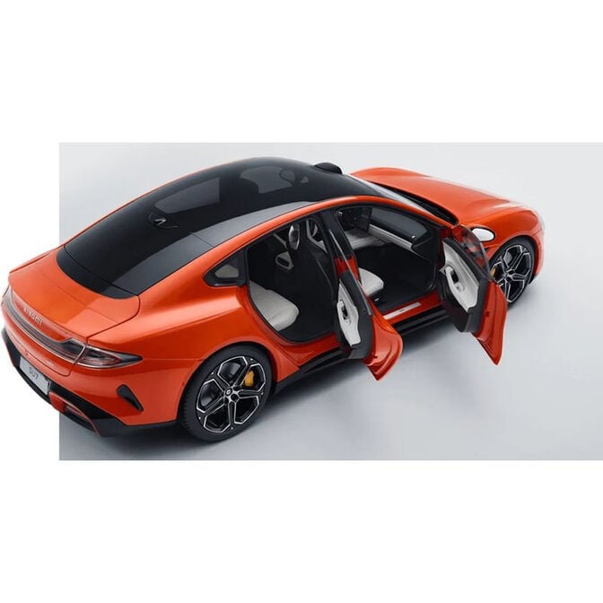 Carro Modelo Xiaomi SU7 1/18 Die-cast Lava Laranja image number 1