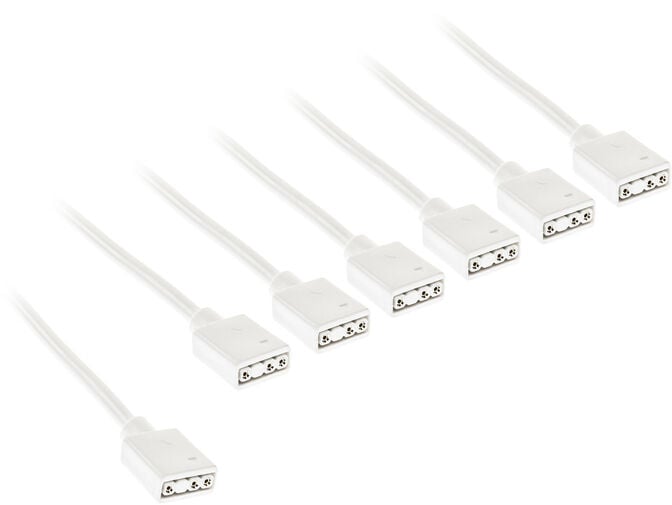 Cabo Splitter Kolink 1-6 ARGB 30cm Branco image number 0