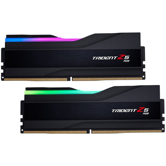 G.Skill Kit 32GB (2 x 16GB) DDR5 7600MHz Trident Z5 RGB CL36 Black - F5-7600J3646G16GX2-TZ5RK image number 0