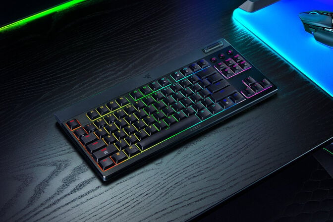 Teclado Razer BlackWidow V4 Low-Profile TKL HyperSpeed Yellow Switch (US) image number 5