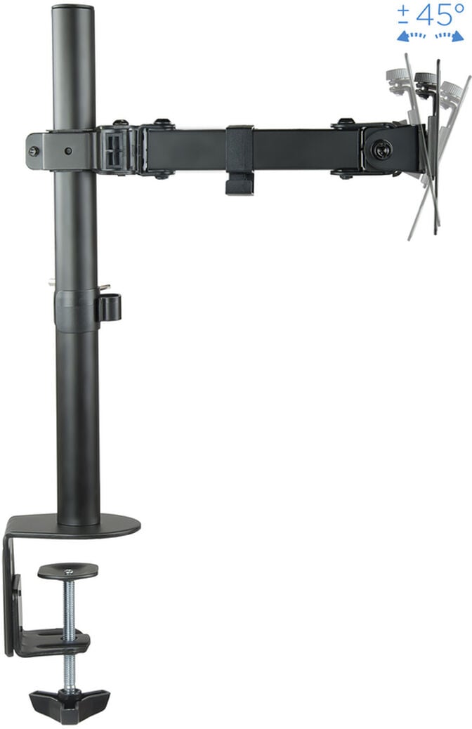 Suporte de Mesa Tooq Duplo Tilt e Girat&oacute;rio e Altura Ajust&aacute;vel 13" 32" 8Kg p/Bra&ccedil;o Preto image number 4