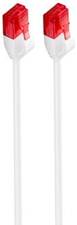 Cabo de Rede Slim Ewent RJ45 U/UTP Slim Cat.6 50 CM Branco image number null
