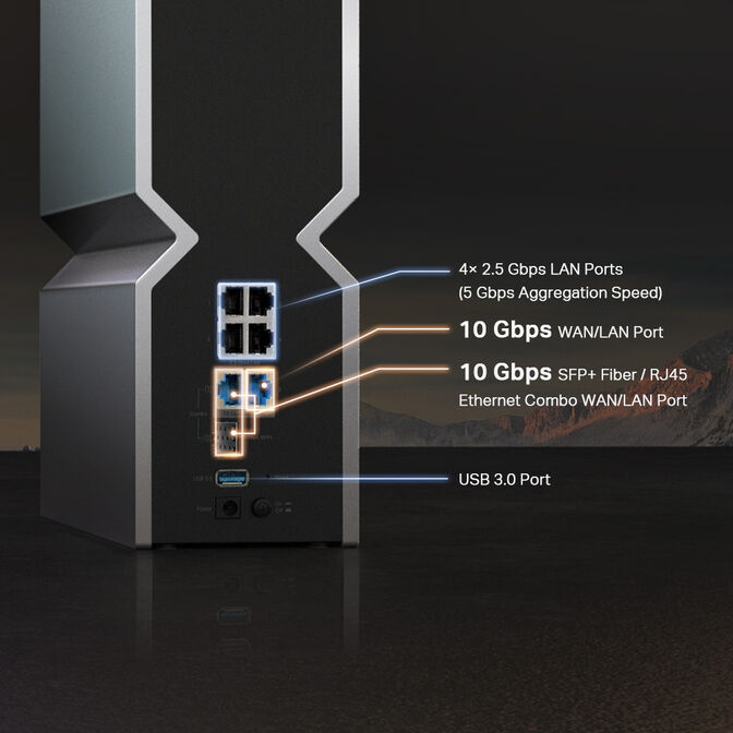 Router TP-Link Archer BE800 Wi-Fi 7 Tri-Band Multi-Gigabit Wireless - ARCHERBE800 image number 15