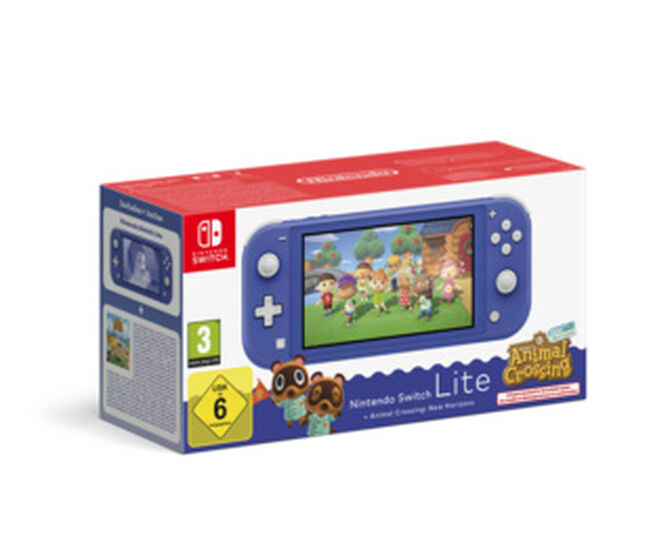 Consola Port&aacute;til Nintendo Switch Lite Azul+Animal Crossing New Horizons image number 0
