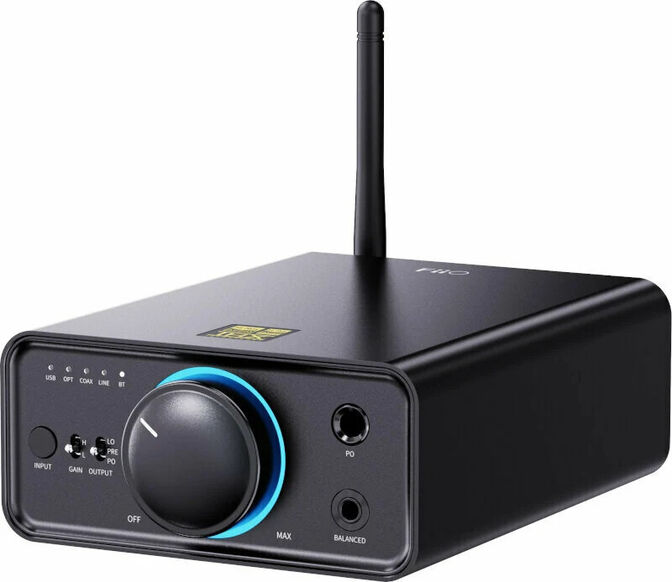 DAC Amplificador de Mesa FiiO K7 Balanceado THX AAA Preto image number 0