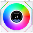 Ventoinha Lian Li UNI FAN SL120 LCD Infinity FLEX Wireless Branco 120mm (Pack 3) image number null