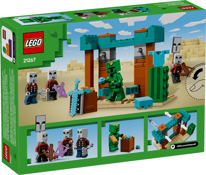 LEGO Minecraft: A Patrulha do Deserto Illager, 105 Pe&ccedil;as (21267) image number 1