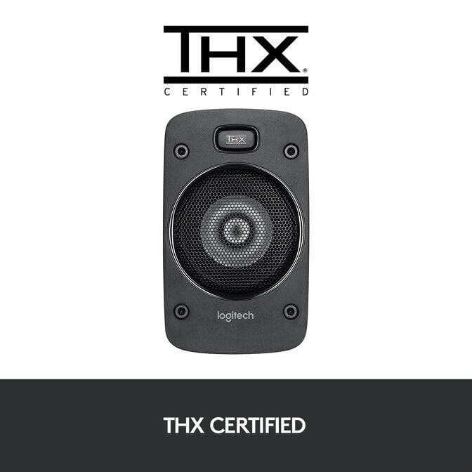 Colunas Logitech Z906 THX Surround Sound 5.1 1000W Peak/500W RMS Pretas image number 7