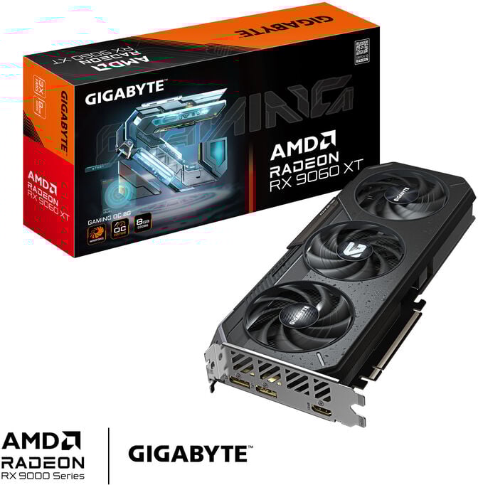 Gr&aacute;fica Gigabyte Radeon RX 9060 XT Gaming OC 8GB GDDR6 image number 1