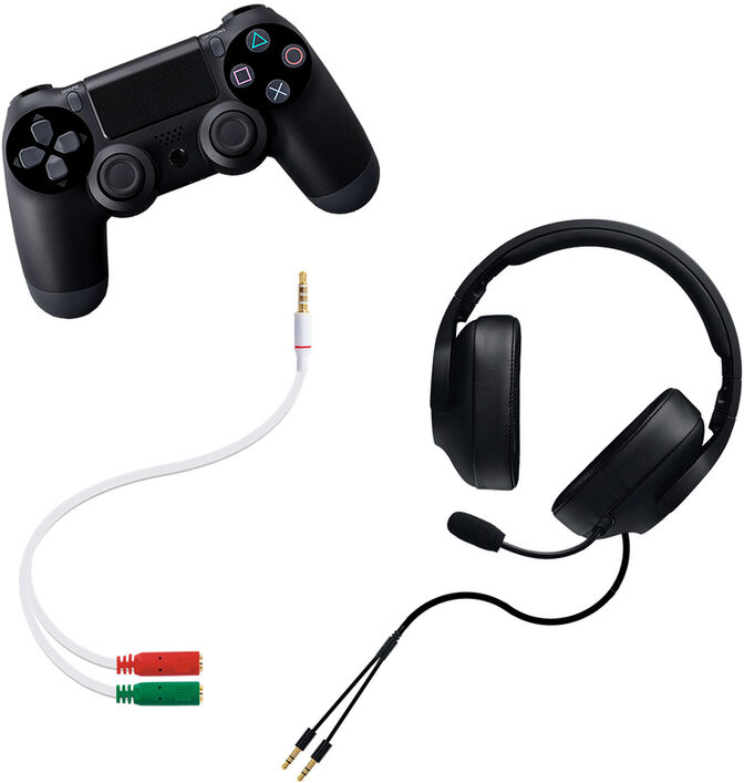 Cabo de Divis&atilde;o &Aacute;udio Nanocable Jack 3,5/M 4 PINOS 2x Jack 3,5/F 3 PINOS 20 CM Branco image number 0