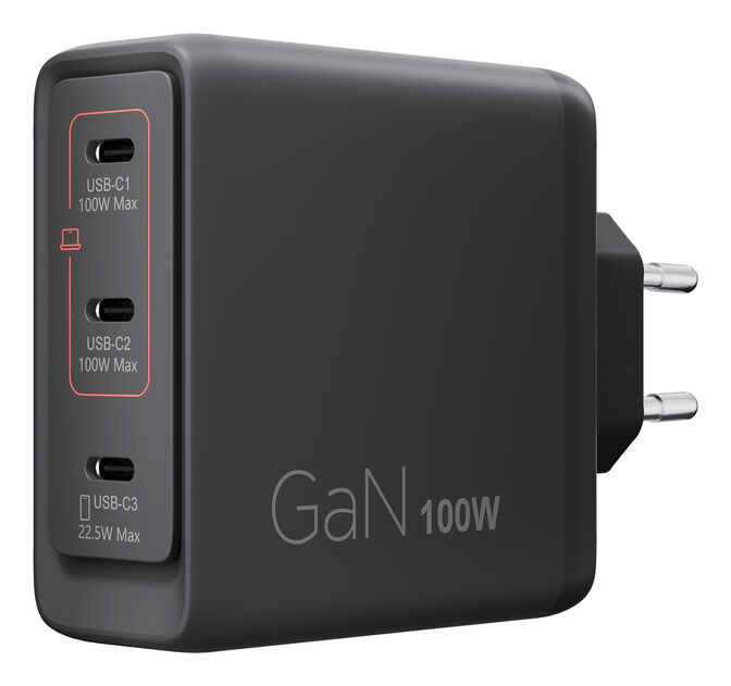 Carregador Lenovo de Parede Multi Portas USB-C 100W Dual GaN + Cabo USB-C 1.8m image number 0