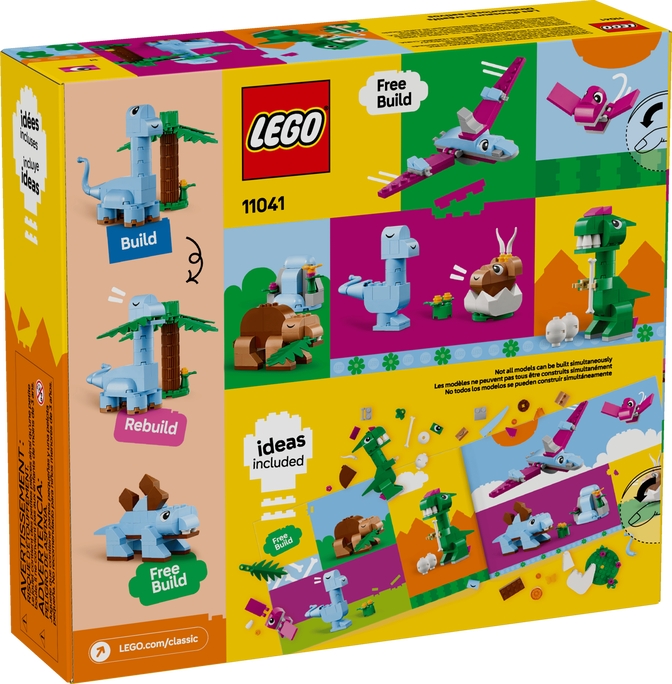 LEGO Classic: Dinossauros Criativos, 450 Pe&ccedil;as (11041) image number 1