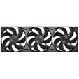 Ventoinha Corsair RS360 II Unified Frame PWM Preta 120mm Tripla Vento&iacute;nha 120mm (360mm) image number null