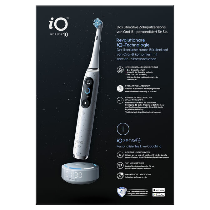 Escova de Dentes El&eacute;trica Oral-B iO Series 10 Stardust White image number 13