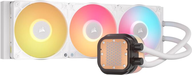 Water Cooler CPU Corsair iCUE LINK TITAN 360 RX RGB LCD 360mm Branco image number 5