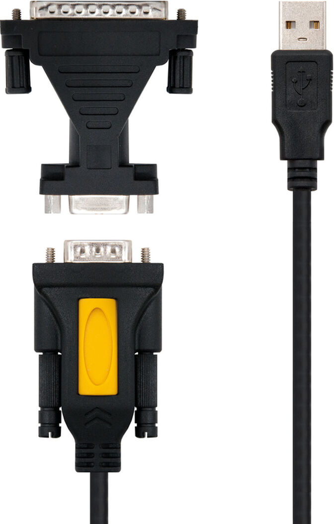 Cabo Conversor Nanocable USB a SERIE A/M-RS232 DB9/M DB25/M 1.8 M image number 1