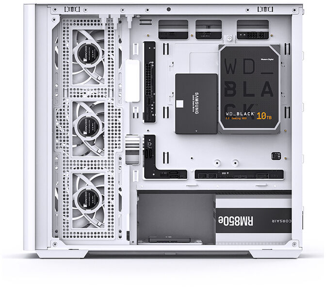 Caixa Micro-ATX Jonsbo D300 Vidro Temperado Branco image number 7
