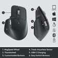 Rato &Oacute;ptico Logitech MX Master 3S For Business Wireless 8000DPI Graphite image number null