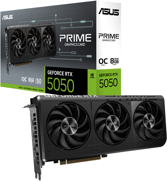 Gr&aacute;fica Asus GeForce&reg; RTX 5050 Prime OC 8GB GDDR6 DLSS4 image number 0
