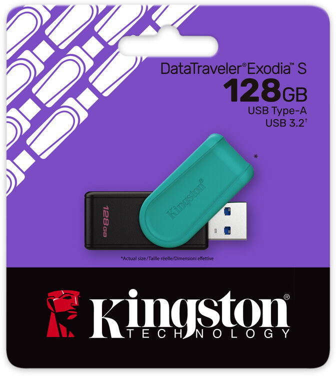 Pen Kingston DataTraveler Exodia S 128GB USB3.2 Gen 1 image number 2