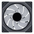 Ventoinha Lian Li UNI FAN SL120 Infinity RGB Reverse Blade PWM Preto 120mm (Pack 3) image number null