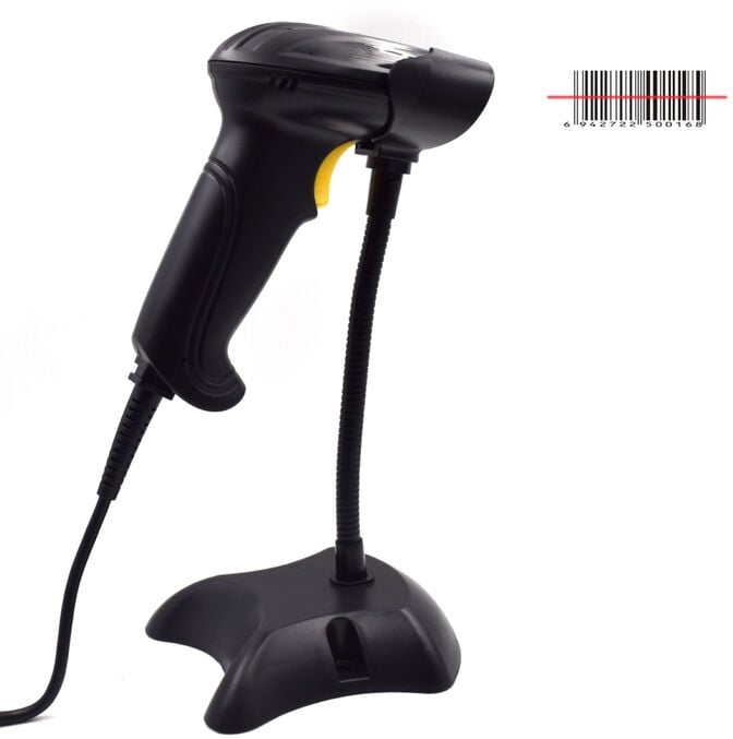 Leitor C&oacute;digo Barras Ewent EW3400 USB Laser 1D c/ base image number 2