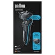 M&aacute;quina de Barbear Braun Series 5 50-M1000s Preto/Azul image number null