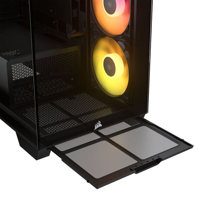 Caixa Micro-ATX Corsair 2800X RS-R ARGB Preta Vidro Temperado image number 10