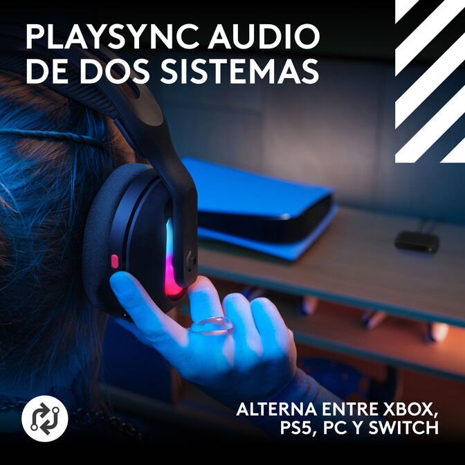Headset Logitech Astro A20 X Lightspeed Wireless/Bluetooth Preto image number 1