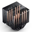 Cooler CPU Jonsbo CC90 Dual Tower com Display Preto - 2x 130mm image number null