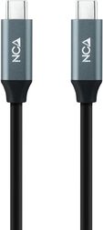 Cabo USB 3.2 Gen2x2 Nanocable 20Gbps 5A/100W 4K@60Hz USB-C M/M 0.5 M Preto image number null