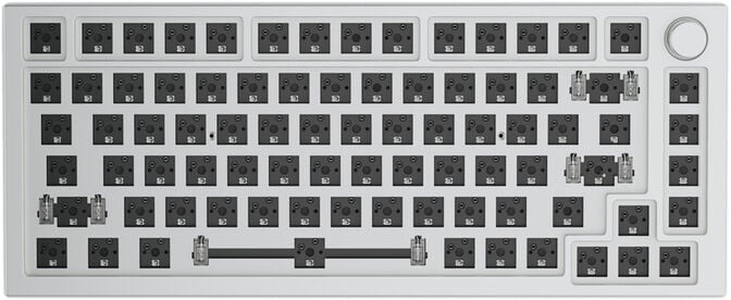 Barebone Glorious GMMK Pro 75% White Ice image number 0