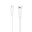 Cabo USB 3.1 Gen2 10Gbps 3A Nanocable USB-C/M > USB-A/M 2 M Branco image number null