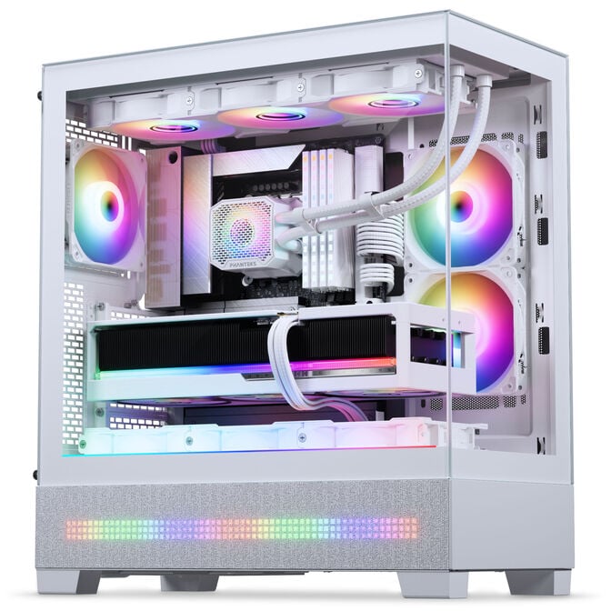 Caixa ATX Phanteks XT View Matrix DRGB Vidro Temperado Branco image number 8