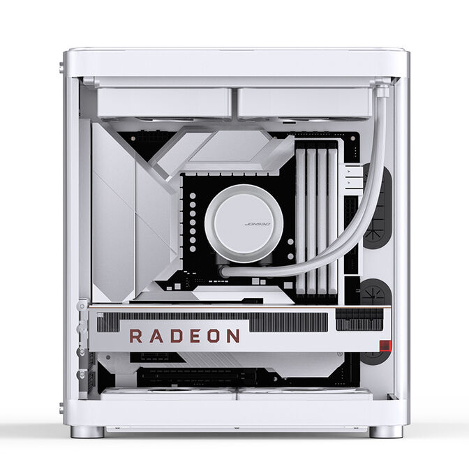 Caixa Micro-ATX Jonsbo TK-1 2.0 Vidro Temperado Branco image number 11