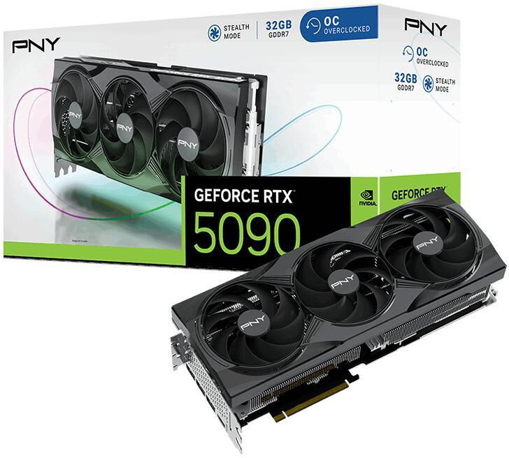 Gr&aacute;fica PNY GeForce&reg; RTX 5090 Gaming Triple Fan OC 32GB GDDR7 DLSS4