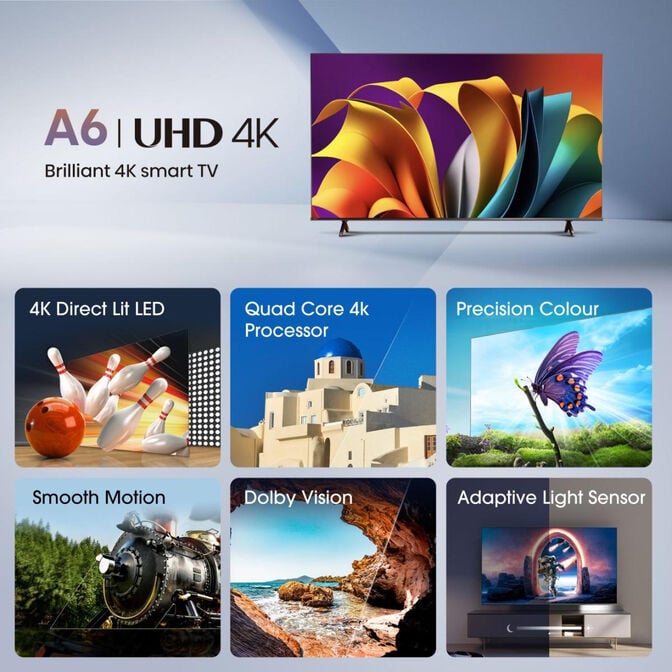 Televis&atilde;o Hisense 75A6N 75" Mini LED UltraHD 4K VIDAA image number 1