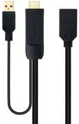 Adaptador Nanocable HDMI 2.0 > DisplayPort V1.2 0.2 M Preto image number null