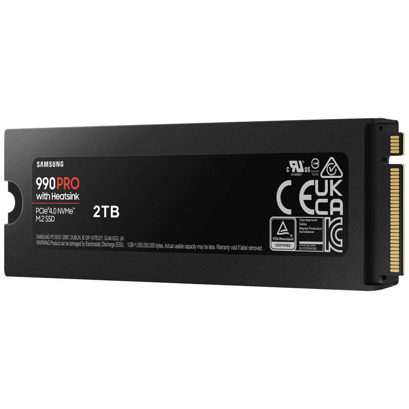 SSD Samsung 990 PRO 2TB Heatsink Gen4 M.2 NVMe (7450/6900MB/s)