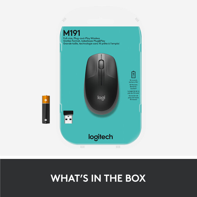 Rato Logitech M190 Full Size Wireless Cinzento image number 11