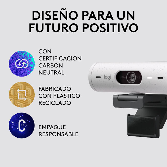 Webcam Logitech Brio 500 Full HD 1080p USB-C Branco image number 11