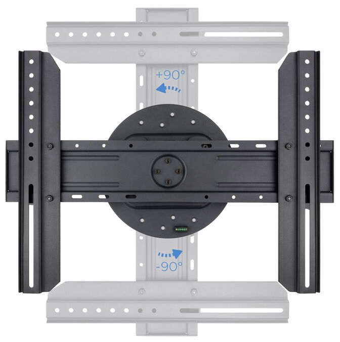 Suporte de Parede Tooq Rota&ccedil;&atilde;o 360&ordm; 37" a 70" Max. 50Kg Preto image number 2