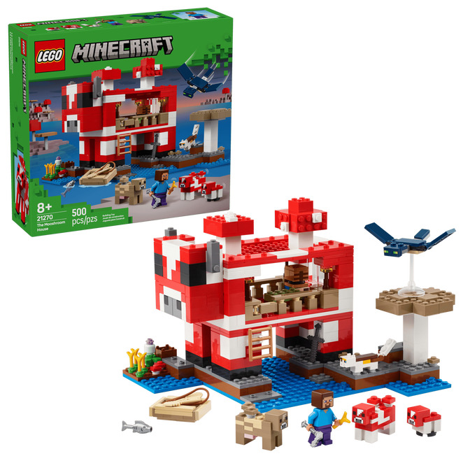 LEGO Minecraft: A Casa Mooshroom, 500 Pe&ccedil;as (21270) image number 0