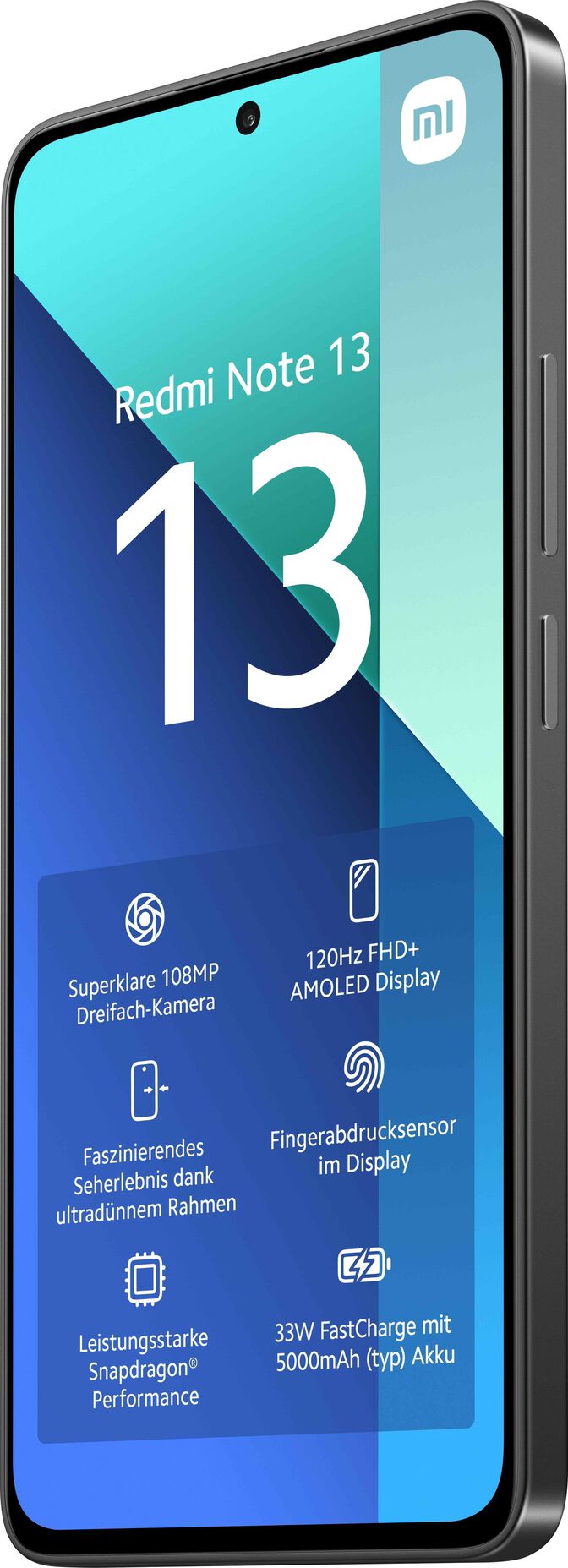 Smartphone Xiaomi Redmi Note 13 4G 6.67" 8GB/256GB Dual SIM Midnight Black image number 3