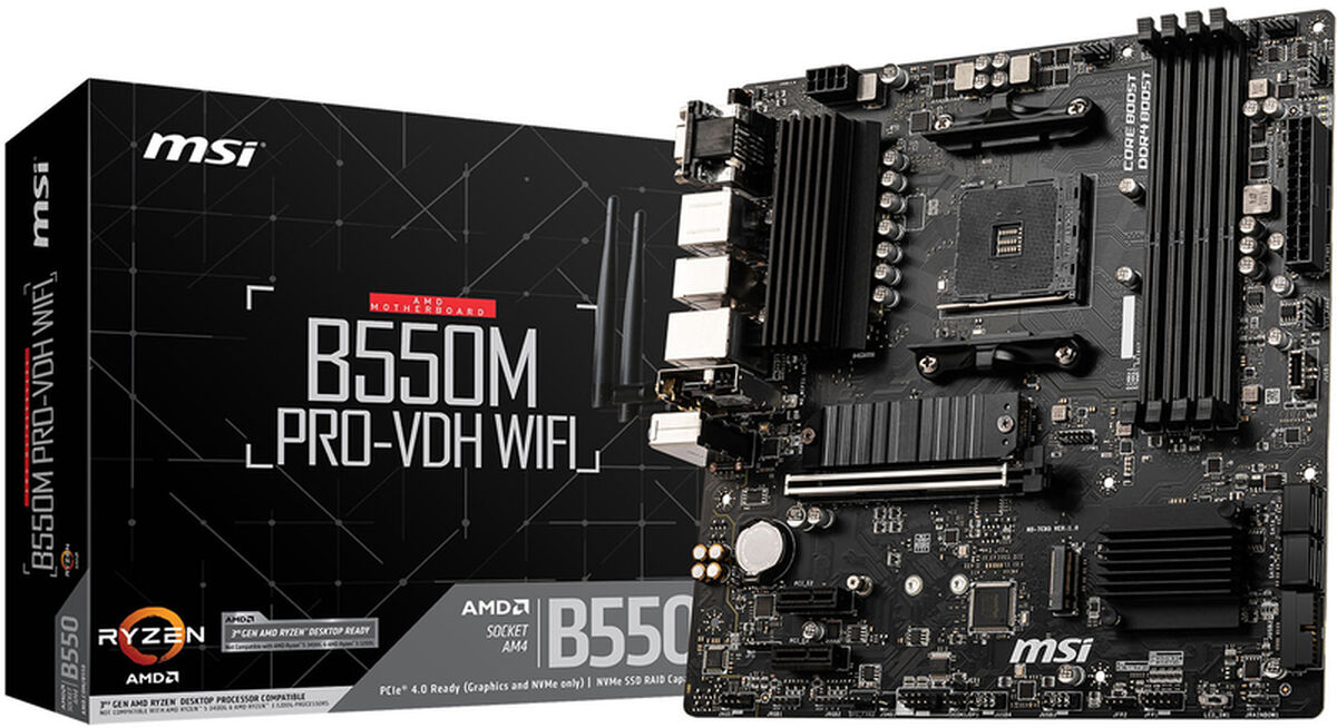 ** B Grade ** Motherboard MSI B550M PRO-VDH WIFI